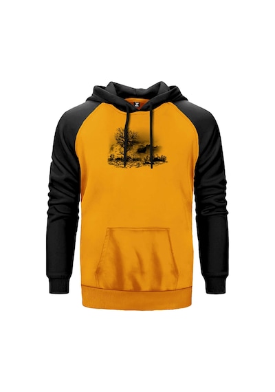 Black Tree Lake Sarı Renk Reglan Kol Sweatshirt Sarı