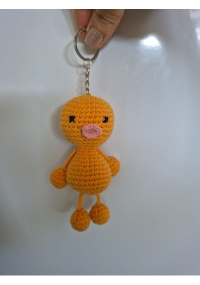 Amigurumi Ördek Anahtarlık Sarı