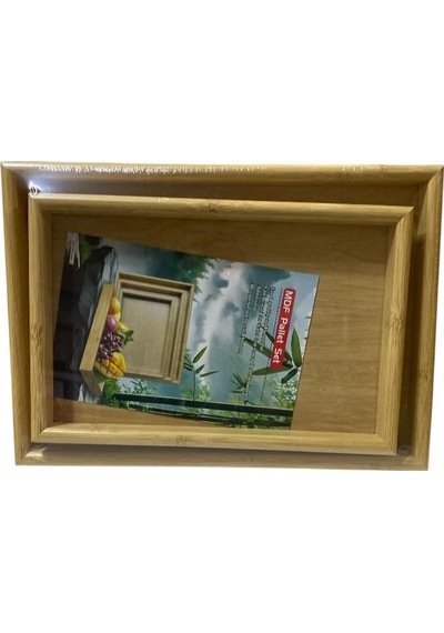 34 Cm Mdf 2 Li Servis Tepsisi 4251 Sarı