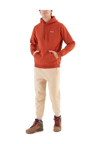 Columbia Csc U Marble Canyon Heavyweight Fleece Unisex Kapüşonlu Sweatshirt-5974 Kiremit