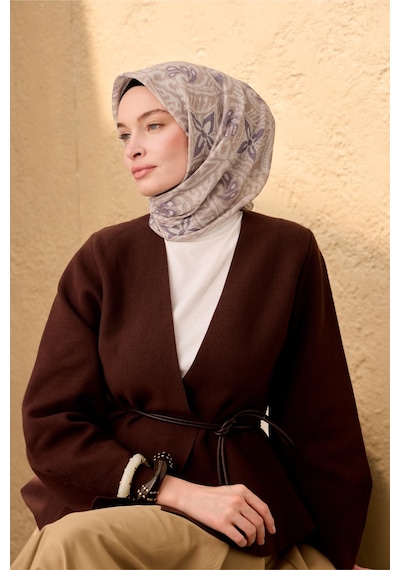 Silk Home Soft Eşarp 73099-06 Vizon, Bej, Pastel Mor