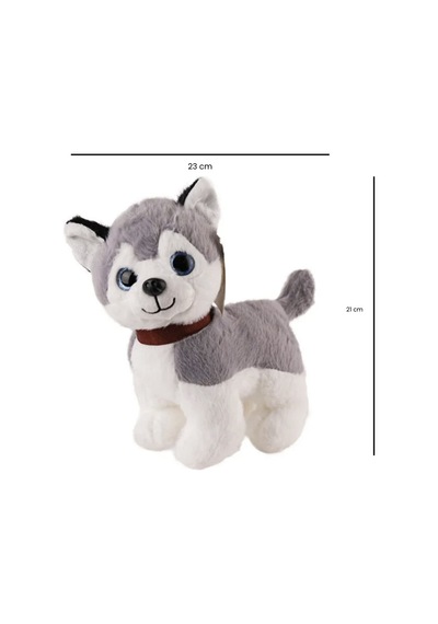 Sesli Peluş Köpek - 2309033 - Gri Gri