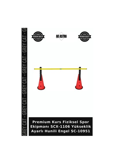 Premium Kurs Fiziksel Spor Ekipmanı Scx-1106 Yükseklik Ayarlı Hunili Engel Sc-10951 Çok Renkli