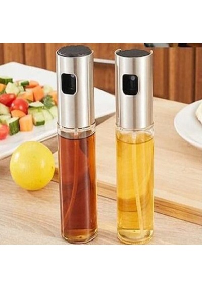 Sprey Yağdanlık Sprey Cam Şişe Zeytinyağı, Sirke, Yağ Püskürtücü Yağdanlık 100 Ml Beyaz Diğer