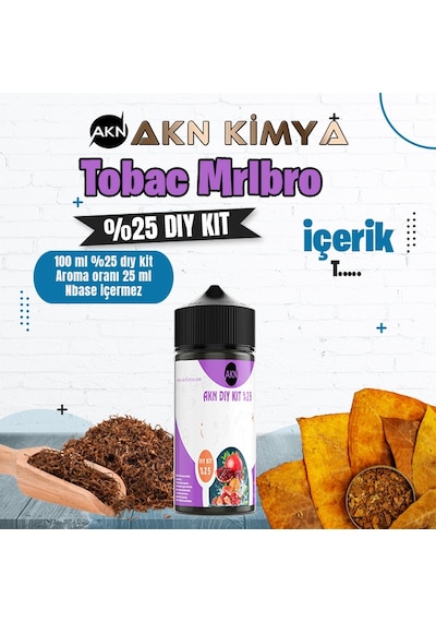 Tobac Mrlbro Yoğun Dıy Kit Gıda Aroması %25 Oranda Aroma İçerir Hazır Değildir 100 Ml