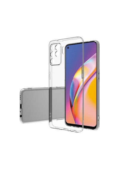 Rba Aksesuar Reno 5 Lite Kılıf Rba Süper Silikon Kapak - Renksiz Çok Renkli