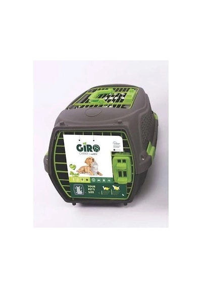 M-pets Eco Giro Carrier Taşıma Çantası Small Siyah Yeşil