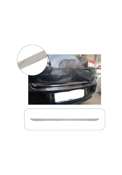 Renault Laguna Uyumlu 2008 Ve Üzeri Krom Bagaj Alt Çıtası Paslanmaz Çelik