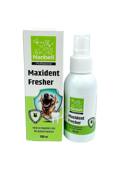 Nanbell Maxident Fresher Kedi ve Köpekler İçin Diş Bakım Spreyi 100 ML
