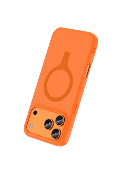 Joko Apple Uyumlu iPhone 18 Pro Max/17 Pro Max Z Silikon Magsafe Kapak - Turuncu Çok Renkli