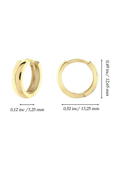 Moom Mücevherat Kadın 14 Ayar Altın Halka Küpe N11.15533