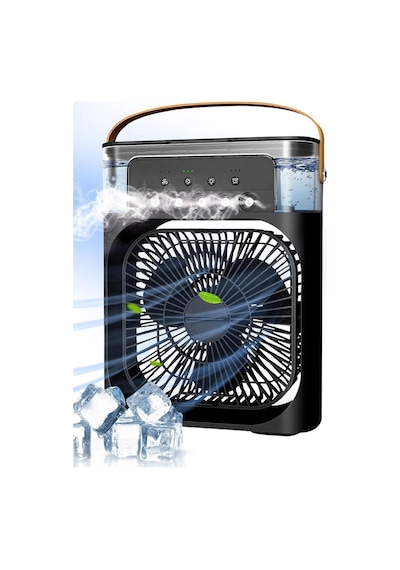 Blic Bwfn10 Siyah Buzlu Vantilatör Mini Fan 5 Spreyli Su Püskürtmeli 600 Ml Buhar Makinesi Nemlendir