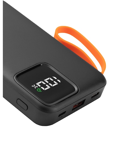 10.000 Mah Mini Kablolu Hızlı Powerbank 22w Pd Quick Fast Taşınabilir Şarj Cihazı Siyah