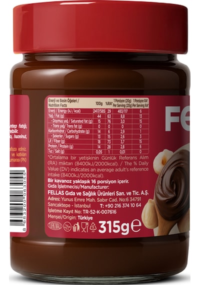 Fellas Kakaolu Fındık Kreması 315g