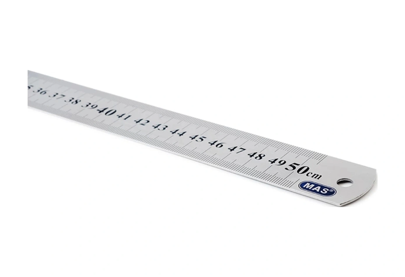 Cetvel 50cm Çelik No2350 Metal Gri