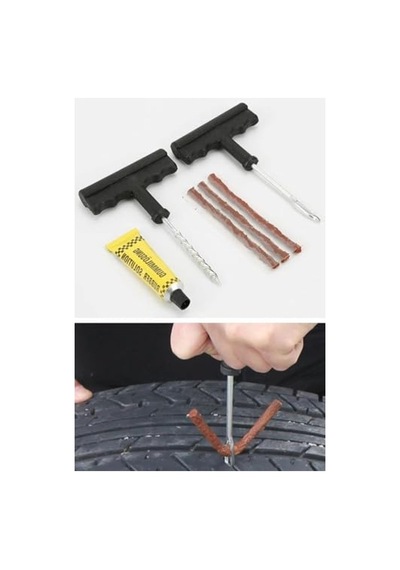 Lastik Onarım Kiti, 6 Parça Set İle Araba Ve Motosiklet İçin Acil Tamir