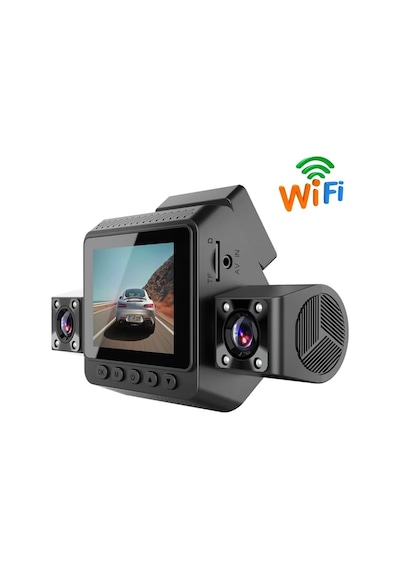 Tr 1080p Hd 4 Kameralı Wifi Telefon Kontrolü - 3 İnç Ekran Gece Görüşlü Geniş Açı G- Sensörü