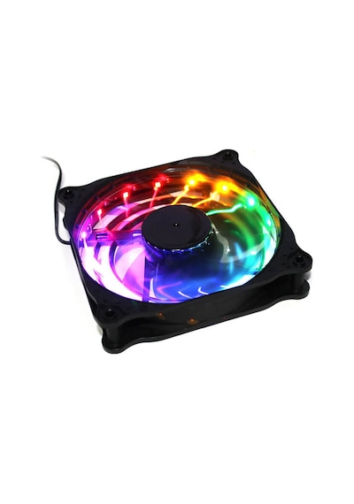 Coolmoon Rgb 12Cm Kasa Fanı 16 Milyon Renk Işıklı Rainbow Fan