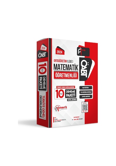 2024 Öabt Lise-ortaöğretim Matematik 10lu Çözümlü Paket Deneme Tg