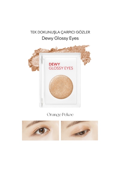 Missha M Dewy Glossy Eyes Parlak ve Işıltılı Görünüm Sunan Göz Farı Orange Pekoe