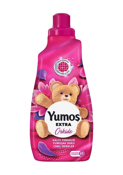 Yumoş Çamaşır Yumuşatıcısı Extra Konsantre Orkide 1440 Ml 60 Yıkama 4 Adet