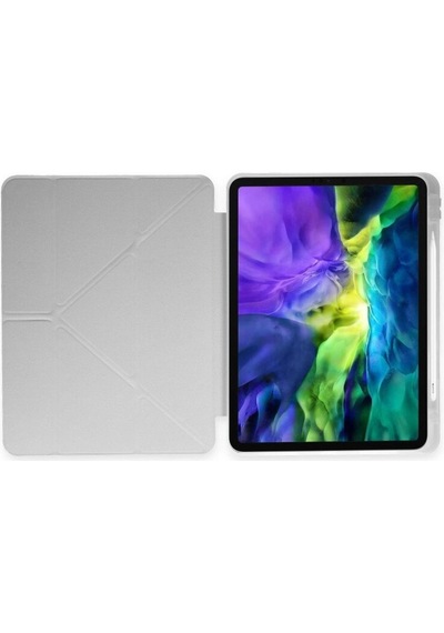 iPad Uyumlu  9.7 2018 Kılıf Kalemlikli Mars Tablet Kılıfı - Gri - Yluh-855080
