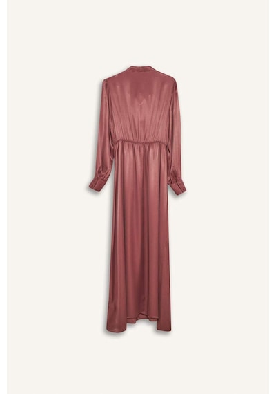 Defacto Regular Fit Fiyonk Yaka Saten Uzun Kollu Midi Elbise F0819AX25SP Bordo Defacto Regular Fit Fiyonk Yaka Saten Uzun Kollu Midi Elbise F0819AX25SP Bordo