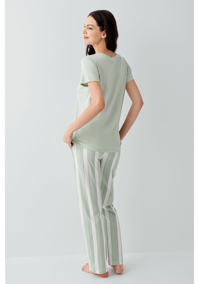 Arnetta Kadın Yeşil Pijama Takım Ar3588-s-v1 Yeşil