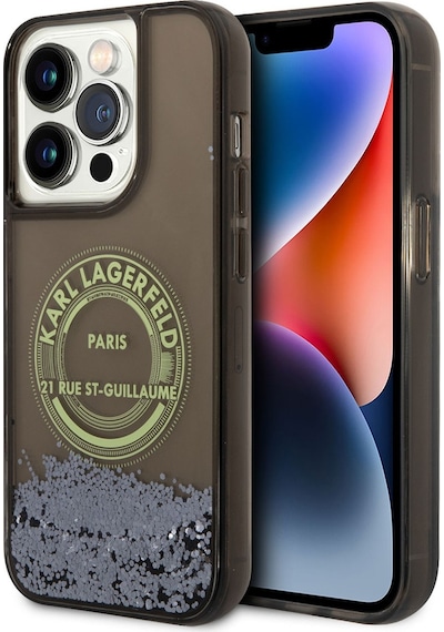 Apple Uyumlu iPhone 14 Pro Max  Kılıf Sıvılı Simli Rsg Dizayn Kapak