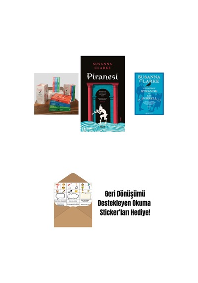 Jonathan Strange Ve Bay Norrell - 3 Kitap Takım Kutulu Set + Piranesi + Jonathan Strange Ve Bay Norrell - 2 + Okuma Sticker'ları