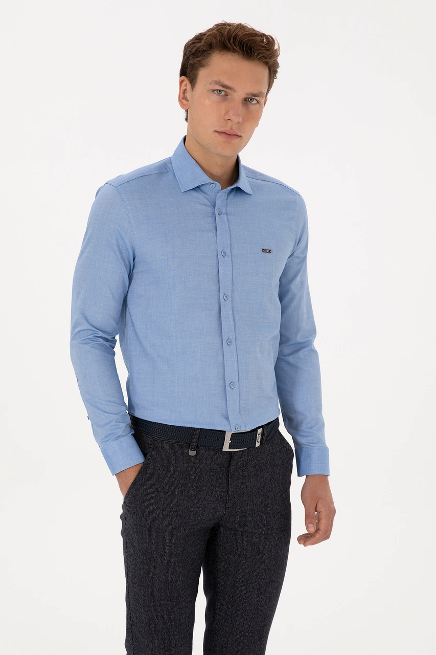 U.s. Polo Assn. Erkek Koyu Mavi Gömlek Basic 50307673-vr032 Koyu Mavi