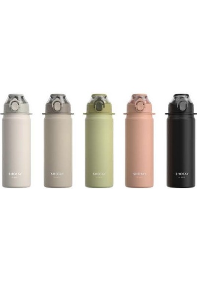 Shotay Çelik Termos Matara 750ml Yeşil Yeşil