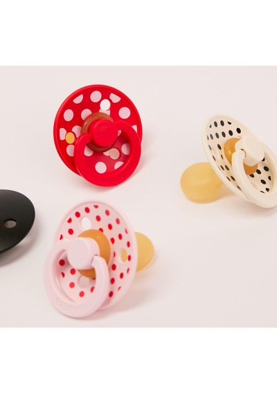 Bibs Studio Polka Small Anatomik Emzik-Ivory Black 0-6 Ay