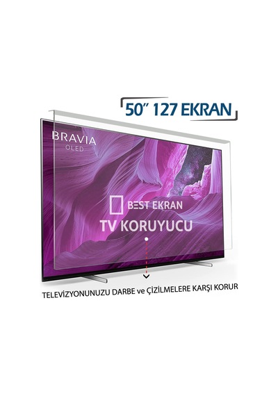 Senna 50" İnç 127 Ekran Tv Ekran Koruyucu Şeffaf Paneli