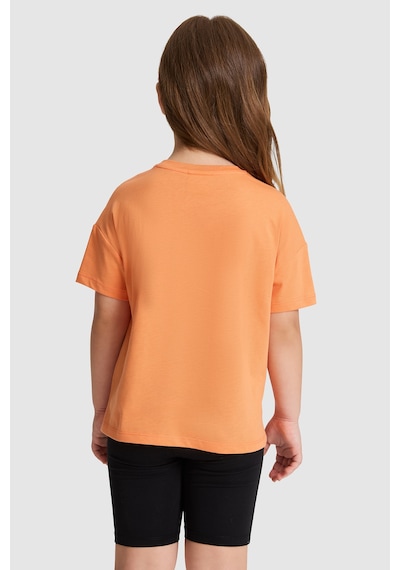 U.S. Polo Assn. Kız Çocuk Turuncu Tişört 50325648-vr051