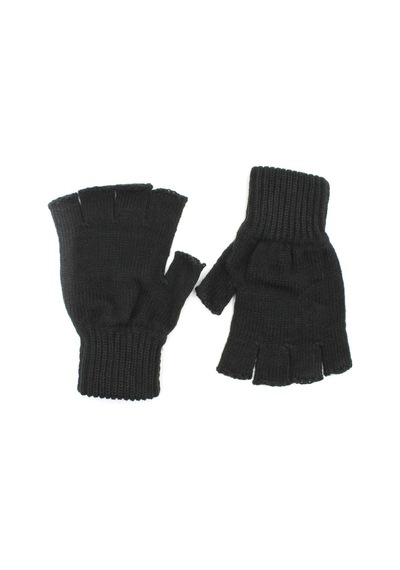 Cappello Ceppello Siyah Triko Unisex Yarım Parmak Eldiven Capeftzr01-Siyah