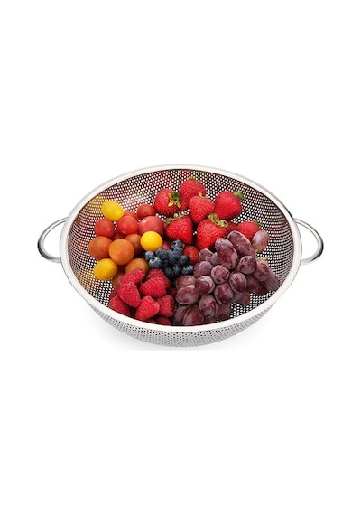 Paslanmaz Çelik Makarna Süzgeci -Çelik Süzgeç-22.5 CM