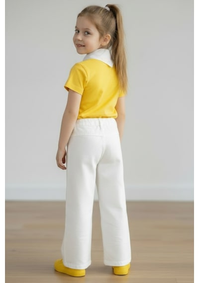 Kiagu Sarı Kısa Kol Basic T-shirt- Terletmeyen Esnek Kumaş Pamuklu Mevsimlik Sarı Kısakol Kız Çocuk Tsort Sarı Kiagu Sarı Kısa Kol Basic T-shirt- Terletmeyen Esnek Kumaş Pamuklu Mevsimlik Sarı Kısakol Kız Çocuk Tsort Sarı