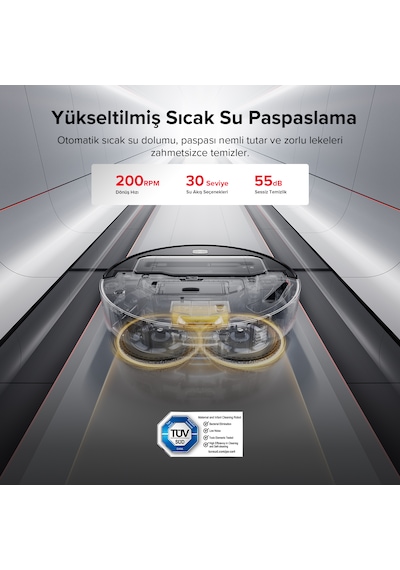 Roborock Saros Z70 Akıllı Robot Süpürge  Beyaz