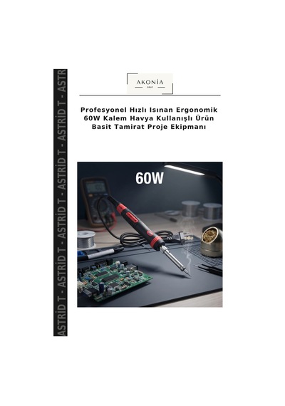Profesyonel Hızlı Isınan Ergonomik 60w Kalem Havya Kullanışlı Ürün Basit Tamirat Proje Ekipmanı