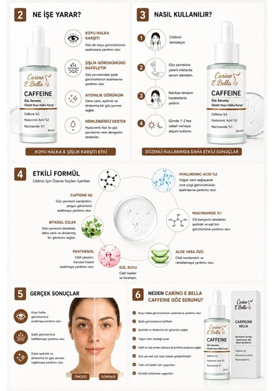 Caffeine Göz Serumu 30 Ml Göz Altı Koyu Halka Karşıtı