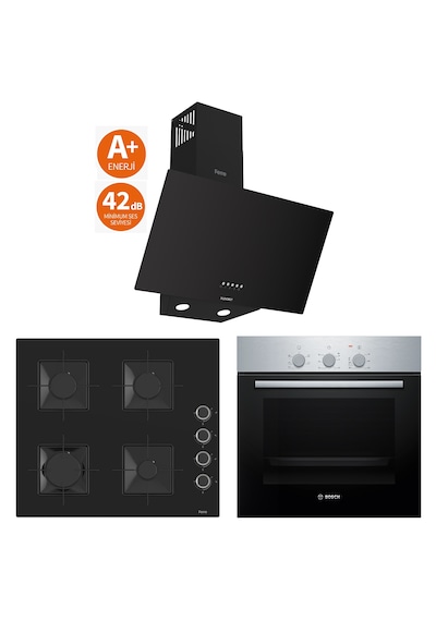 Bosch & Ferre 42 DB HBF011BR0T - SS205 - D086-SA 3 Lü Ankastre Set