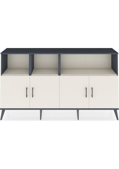Arges Konsol 6 Raflı 4 Kapaklı 176x30x99 Antrasit-aytaşı Aytası - Antrasıt Arges Konsol 6 Raflı 4 Kapaklı 176x30x99 Antrasit-aytaşı Aytası - Antrasıt