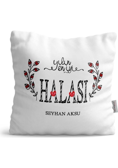 Kişiye Özel Yılın En Iyi Halası Saten Yastık