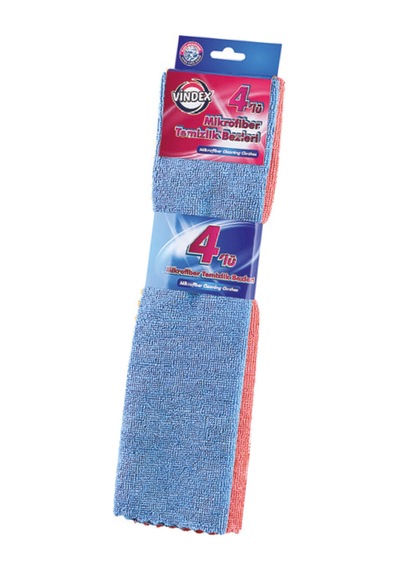 Vindex Mikrofiber Temizlik Bezleri 4'lü