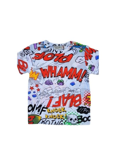 Woo Rage Erkek Çocuk Araba, Motorsiklet,panda,yazılı Tshirt-11751-renkli Çok Renkli