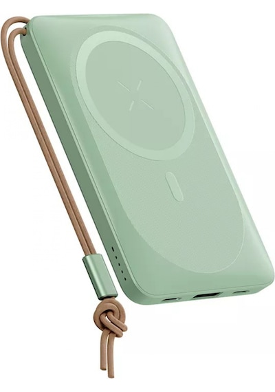 Rock P89 10.000 Mah 20w Magsafe Kablosuz Şarjlı Powerbank Yeşil