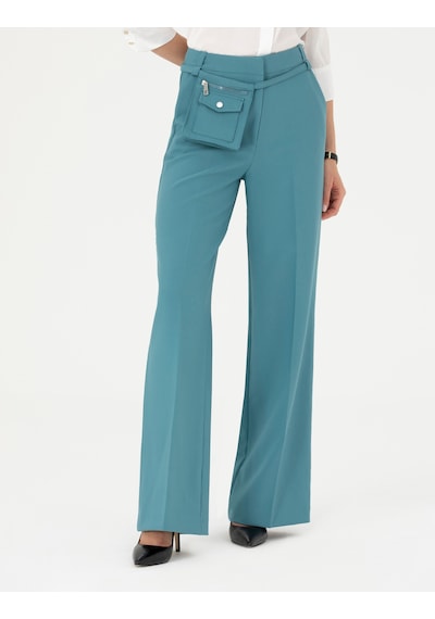 Pierre Cardin Kadın Petrol Pantolon 50273084-vr102 Petrol