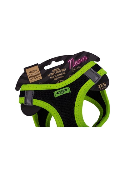 Doggie Havalı Dokuma Neon Serisi Küçük Irk Göğüs Tasması Sarı 2XS Sarı