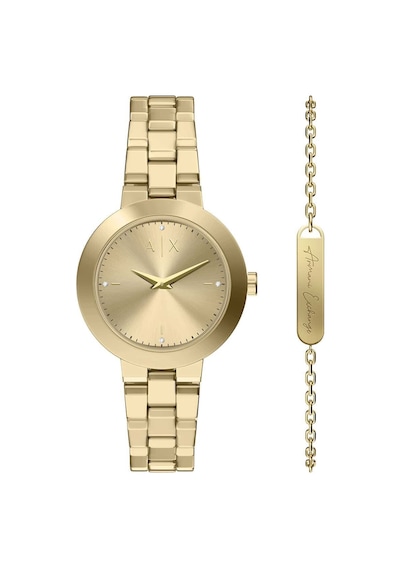 Armani Exchange Ax7177set Kadın Kol Saati Ve Bileklik Seti Altın